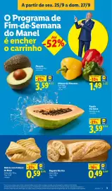 Folheto Lidl | Fim-de-Semana Página 3: Baguete Rústica €0,49, Delícia com Pedaços de Maçã €0,59