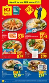 Folheto Lidl | Fim-de-Semana Página 6: Ocean Sea Tiras de Pota €2,99, Iglo douradinhos de peixe €8,99