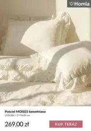 Homla gazetka tydzień 38 Strona 3: Pościel Moises bawełniana 220x200+2*70x80 cm Homla €269,00