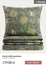Homla gazetka tydzień 38 Strona 4: Pościel Lora bawełniana 220x200 + 2*70x80 cm Homla €179,00