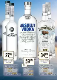 Dino gazetka | Alkohole Strona 2: Wódka Żubrówka Biała €34,89, Wódka Absolut €59,99