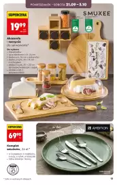 Biedronka gazetka Strona 13: Smukee Akcesoria i naczynia do serwowania €19,99, Ambition Komplet sztućców, 24 el €69,90