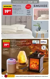 Biedronka gazetka Strona 16: SMUKEE Panel ścienny tapicerowany €19,99, Lethe Lampka lub nawilżacz powietrza €19,99