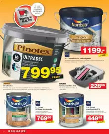 Bauhaus tilbudsavis uge 38 Side 14: Anza Terrassesæt Plus 2 i 1 €228,95, Nordsjö Tinova UV Super Terrasseolie €769,95