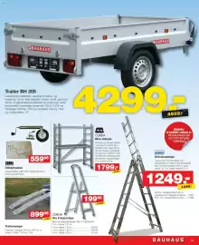 Bauhaus tilbudsavis uge 38 Side 19: Trailerrampe €899,95, Bauhaus Trailer BH 205 €4.299,00