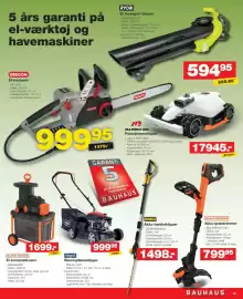 Bauhaus tilbudsavis uge 38 Side 23: Ryobi el-løvsuger/-blæser €594,95, Black+Decker El-kompostkværn €1.699,00