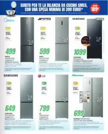 Volantino Leonardelli Pagina 11: LG Frigorifero Combinato GBBS322BPY €799,00, Samsung frigorifero combinato €1.099,00