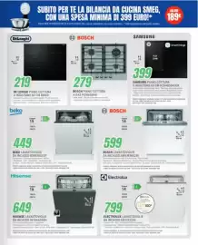 Volantino Leonardelli Pagina 13: Bosch piano cottura a gas €279,00, Electrolux lavastoviglie da incasso €799,00
