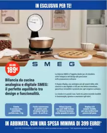 Volantino Leonardelli Pagina 2: IN ESCLUSIVA PER TE! VALORE 189€ SME G Bilancia da cucina analogica e digitale SMEG: il