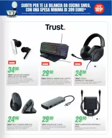 Volantino Leonardelli Pagina 29: Trust alimentatore universale maxo €29,90, Trust Hub USB 8-in-1 Dalyx €29,90