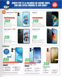 Volantino Leonardelli Pagina 31: Redmi Note 17 €269,00, OPPO A6 5G €249,00
