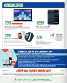 Volantino Leonardelli Pagina 34: Apple MacBook Neo A18 Pro €799,00, Apple iPhone 17 Pro Max €1.299,00