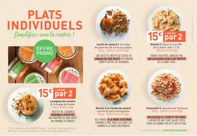 Catalogue Comtesse du Barry page 3: PLATS INDIVIDUELS Simplifiez-vous la rentrée! OFFRE PROMO PEUT SALE LASAGNES DE VOLALLE