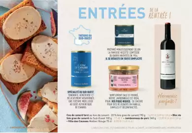 Catalogue Comtesse du Barry page 4: Suggestions de présentation. COMTESSE DU BARRY SEPTEMBRE 2026 DE LA ENTRÉES TEE! RENTRÉE