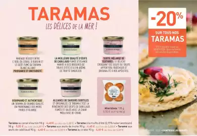 Catalogue Comtesse du Barry page 7: TARAMAS LES DÉLICES DE LA MER! TARAMA Accord Foumic Comtesse du Barry TARAMA a la trufle