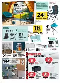 Catalogue Centrakor page 4: LE PARE-SOLEIL AVANT €3,49, LA BOUTEILLE €2,49