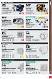Catalogue Brico Dépôt page 17: HYGRO EXTRACTEUR D'AIR HYGRO €94,90, VMC SILENT'AIR 15 DH €169,00
