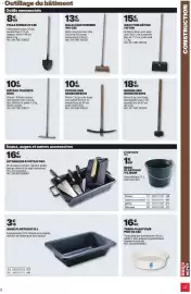 Catalogue Brico Dépôt page 27: BALAI CANTONNIER €13,50, RÂTEAU 14 DENTS BOIS €10,50