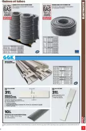 Catalogue Brico Dépôt page 31: Simple section 65 x 100 m €31,90, Gaine ICTA €8,00
