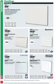 Catalogue Brico Dépôt page 38: Bestherm Radiateur Opéra 1000W €149,00, PERTHA Radiateur céramique €109,90