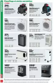 Catalogue Brico Dépôt page 40: CONVECTEUR ÉLECTRIQUE €32,90, RADIATEUR CÉRAMIQUE MOBILE €59,00