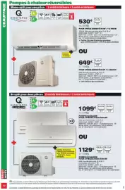 Catalogue Brico Dépôt page 42: Q excellence €530,00, Q excellence PREMIUM POMPE À CHALEUR €1.099,00