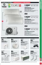 Catalogue Brico Dépôt page 43: Goulotte rigide 80x60 1M €9,49, AC Pieds anti-vibrations €11,90