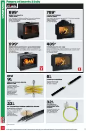 Catalogue Brico Dépôt page 50: FOYER À BOIS 700 EOS 8 KW €489,00, INSERT À BOIS ANTHRACITE €999,00