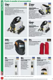 Catalogue Brico Dépôt page 56: GANTS SOUDEUR EN CUIR T9 €9,99, GYSGYS 50 ÉLECTRODES RUTILE ACIER Ø 1,6 MM €5,99