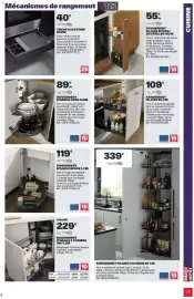 Catalogue Brico Dépôt page 77: RANGEMENT D'ANGLE DEMI-LUNE €89,00, RANGEMENT D'ANGLE SPACE 1.2 M €119,00