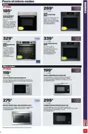 Catalogue Brico Dépôt page 81: COOKE LEWIS MICRO ONDE ENCASTRABLE 25L €199,00, COOKE & LEWIS FOUR PYROLYSE 70L NOIR €339,00