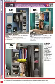 Catalogue Brico Dépôt page 86: KIT DRESSING EFFET CHÊNE GRISÉ "EKLIPS 2" €139,00, KIT DRESSING BLANC "GABEL" €49,90