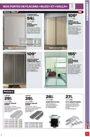 Catalogue Brico Dépôt page 93: PORT COULISSANTE IMITATION CHÊNE CLAIR €109,00, PORTE COULISSANTE BLANCHE €54,90