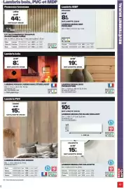 Catalogue Brico Dépôt page 97: Panneaux tasseaux €69,97, Lambris MDF €8,89