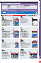 Catalogue Brico Dépôt page 99: MAPEI COLLE CARRELAGE €15,90, MAPEI MORTIER-COLLE GRIS C1 €9,90