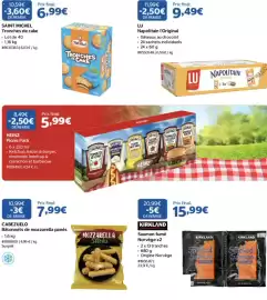 Catalogue Costco page 2: LU Napolitain l'Original €9,49, CABEZUELO Bâtonnets de mozzarella panés €7,99