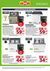 Volantino Comet Pagina 4: Candy lavastoviglie da incasso €34,99, Whirlpool lavastoviglie da incasso maxispace €59,99
