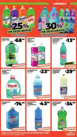 Folleto Merco semana 38 Página 9: Clortex blanqueador €23,99, La Japonesa Detergente Líquido €43,99