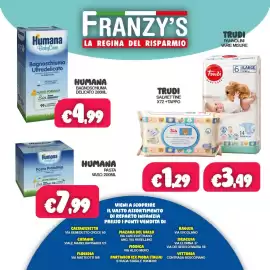 Volantino Franzy's Pagina 3: Humana Bagnoschiuma Ultradelicato €4,99, Humana Pasta Protettiva €7,99