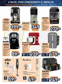 Volantino Unieuro Pagina 13: Philips macchina caffè EP082400 €279,90, Macchina caffè manuale DeLonghi €89,99