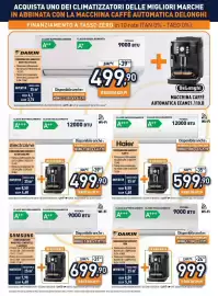Volantino Unieuro Pagina 17: Electroline condizionatore monosplit €499,90, Samsung condizionatore Windfree Comfort S2 €699,90