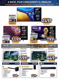 Volantino Unieuro Pagina 21: Smart TV LED Serie K85 Haier €449,90, Sony sub senza fili €199,99