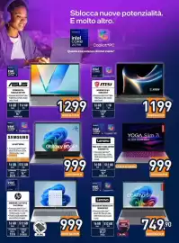 Volantino Unieuro Pagina 28: Lenovo YOGA Slim 7i Aura Edition €999,00, Hp omnibook 5 laptop ai €999,00