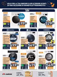 Volantino Unieuro Pagina 3: Lavatrice BMWUR9149DC €329,90, Asciugatrice Beko €499,90