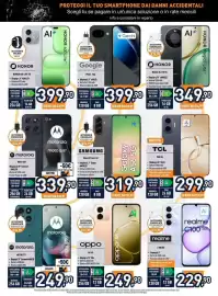Volantino Unieuro Pagina 35: Google Pixel 10A €399,90, Honor 600 Lite 5G €399,90