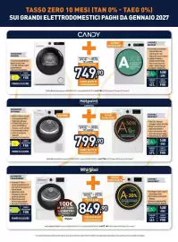 Volantino Unieuro Pagina 4: Lavatrice HB93CAREIT €799,90, Asciugatrice Whirlpool €849,90
