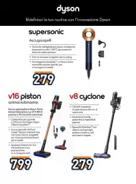 Volantino Unieuro Pagina 47: Supersonica asciugacapelli €279,00, V8 cyclone €279,00