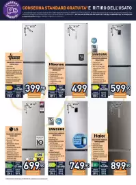 Volantino Unieuro Pagina 7: Samsung frigorifero combinato €599,90, Hisense Frigorifero Combinato RB390N4CCD1 €499,00
