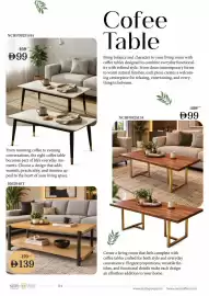 Nesto catalogue Page 5: NCHF0925144t 159 . #99 Cofee Table Bring balance and character to your living room with coffee