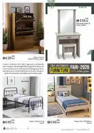 Nesto catalogue Page 6: X6024116AC 1 SU912-SL 179- #119.00 Dressing Table & Chair asstd. 199 #129.00 Shoe Cabinet